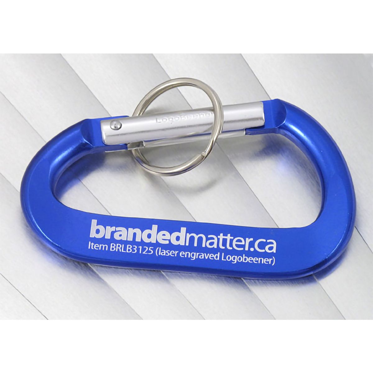 LogoBeener® 80mm Promotional Carabiners