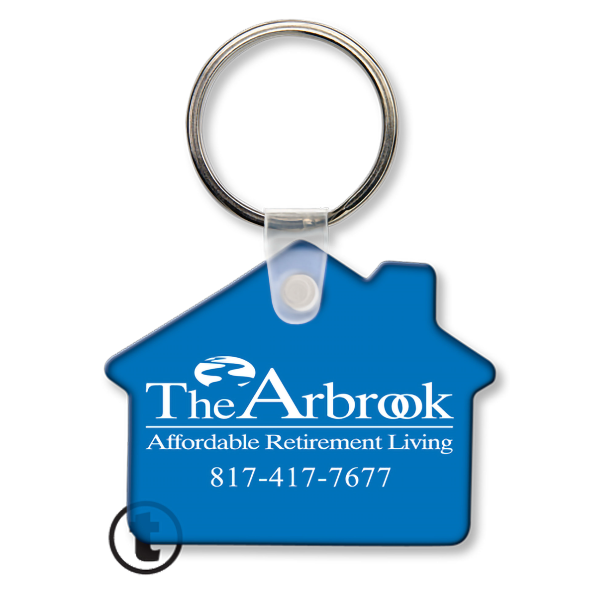 House Shape Vinyl Promo Keychains