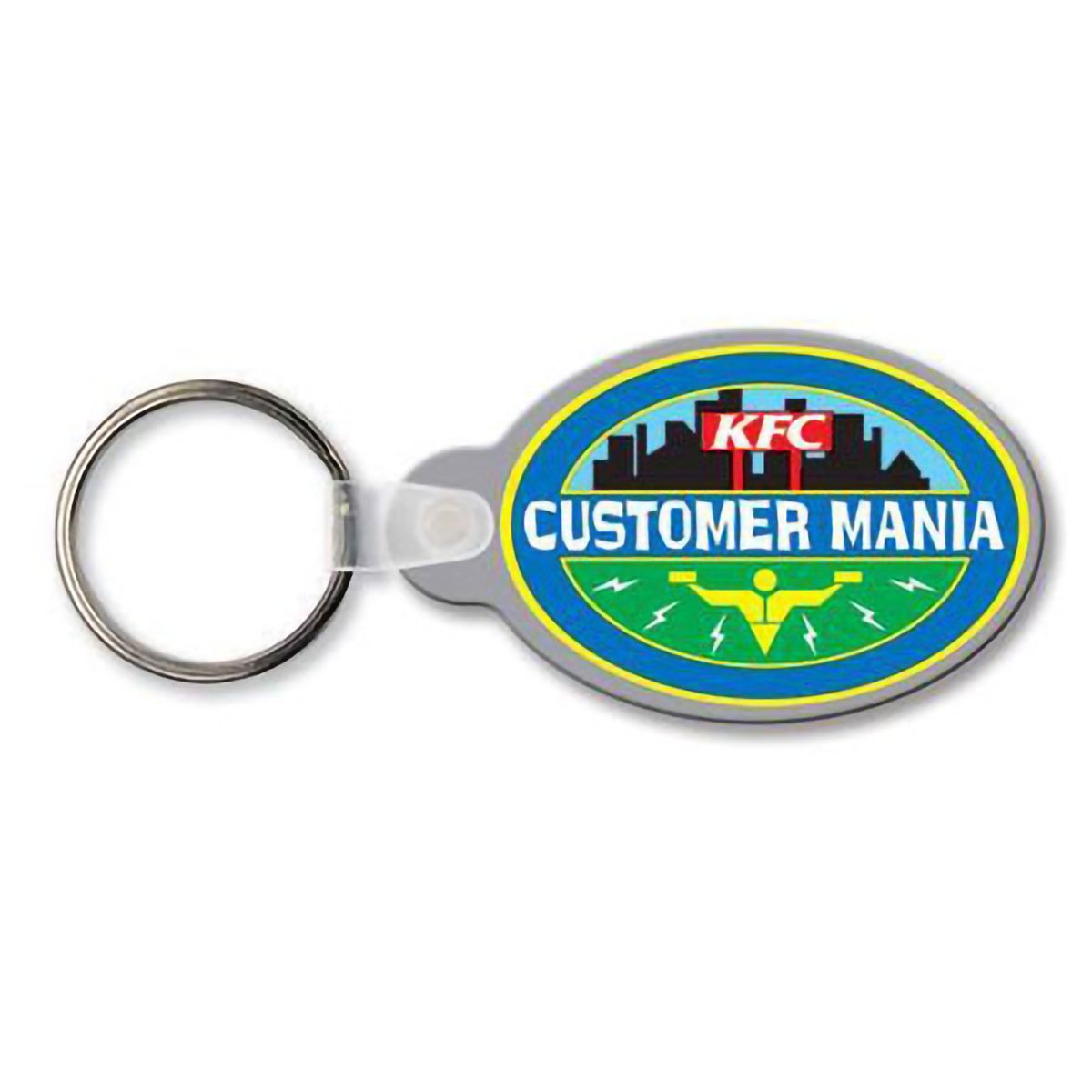 Oval With Tab Promo Keychains