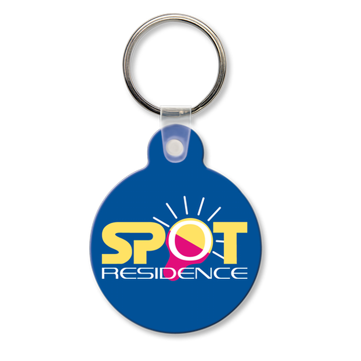 Round Vinyl Keychains with Tab