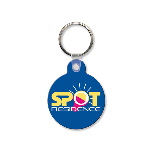 Round Vinyl Keychains with Tab
