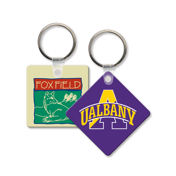 Rounded Square Soft Vinyl Keychains