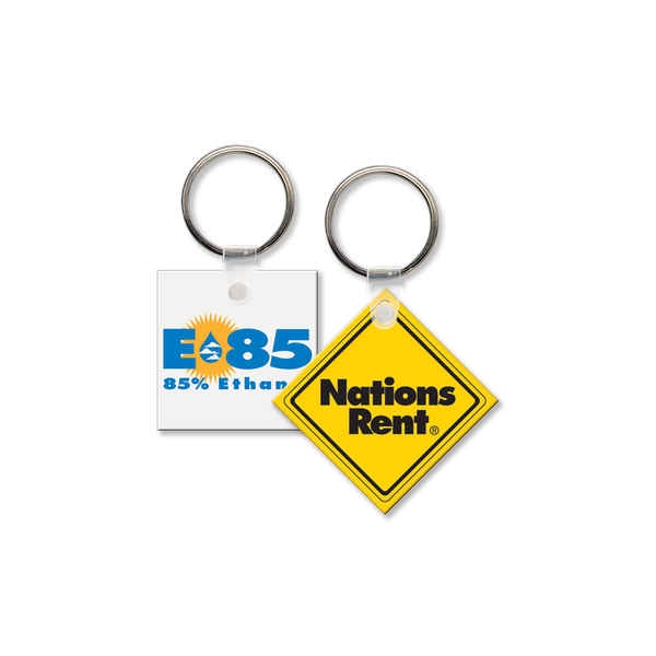 Square Promo Keychains