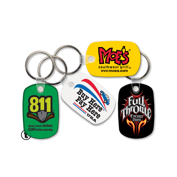 Classic Shape Vinyl Promo Keychains