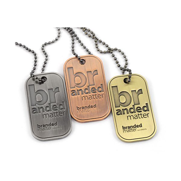 Antiqued Bulk Custom Dog Tags