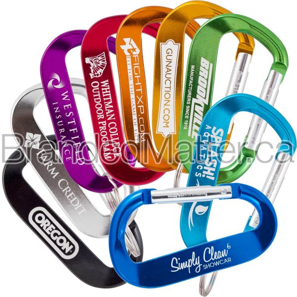 LogoBeener® 70mm Branded Carabiners