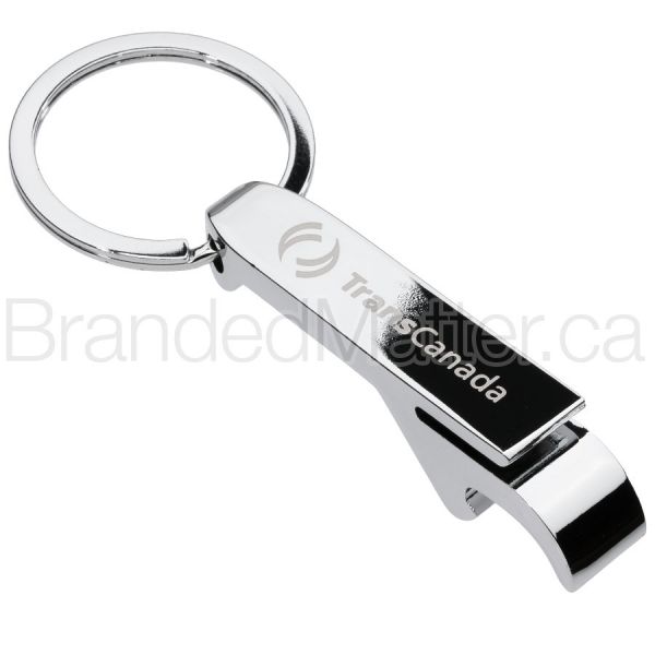 Chrome Opener Engraved Keychains