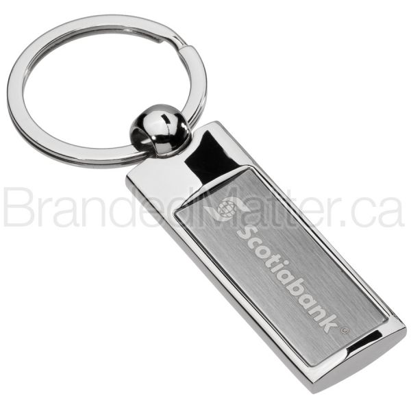 Classic Rectangle Custom Keychains in Bulk