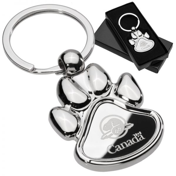 Polished Paw Engraved Keychains