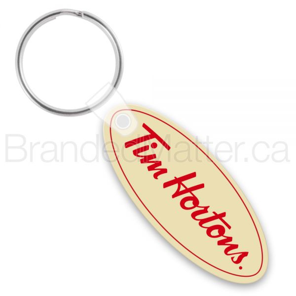Small Oval Vinyl Keychains