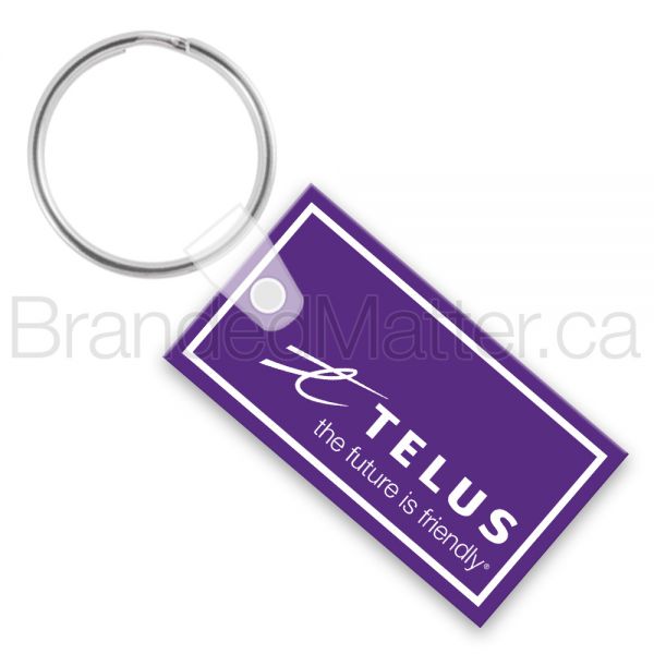 Rectangle Soft Vinyl Keychains