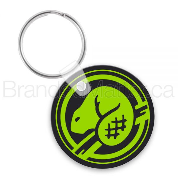 Small Circle Soft Vinyl Keychains