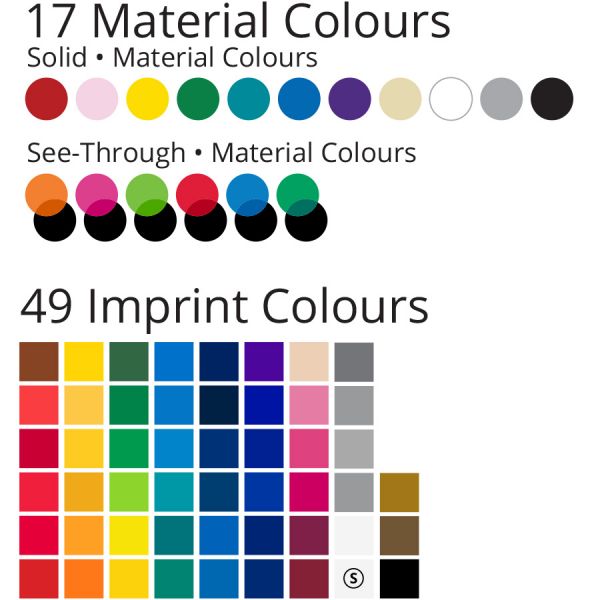 Vinyl material colour chart