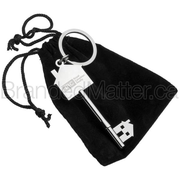 Metal House Keychains