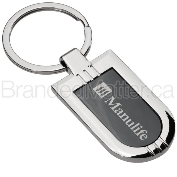 Onyx Badge Engraved Keychains