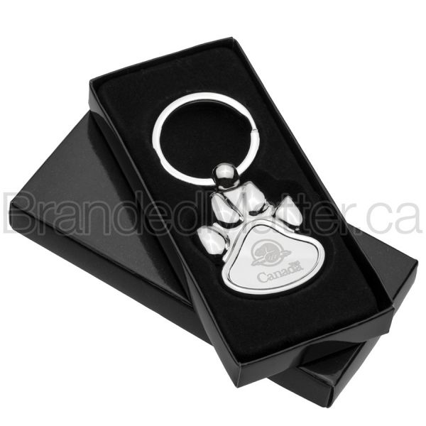 Polished Paw Engraved Keychains