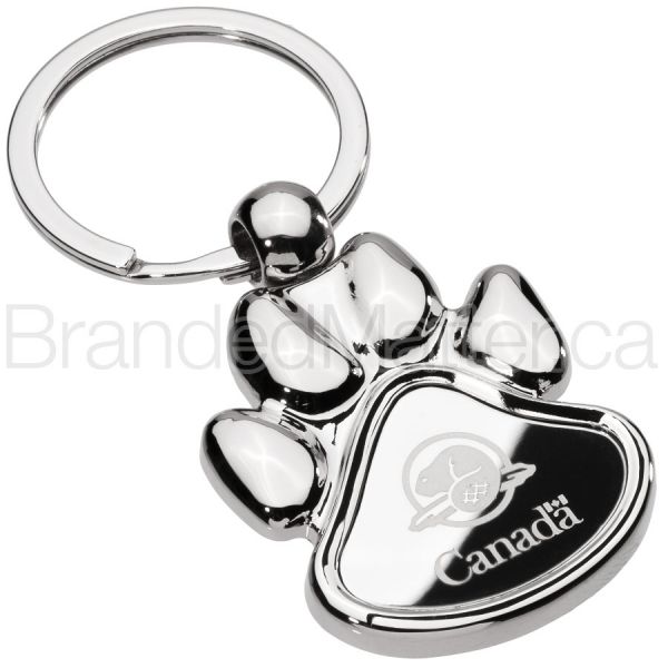 Polished Paw Engraved Keychains