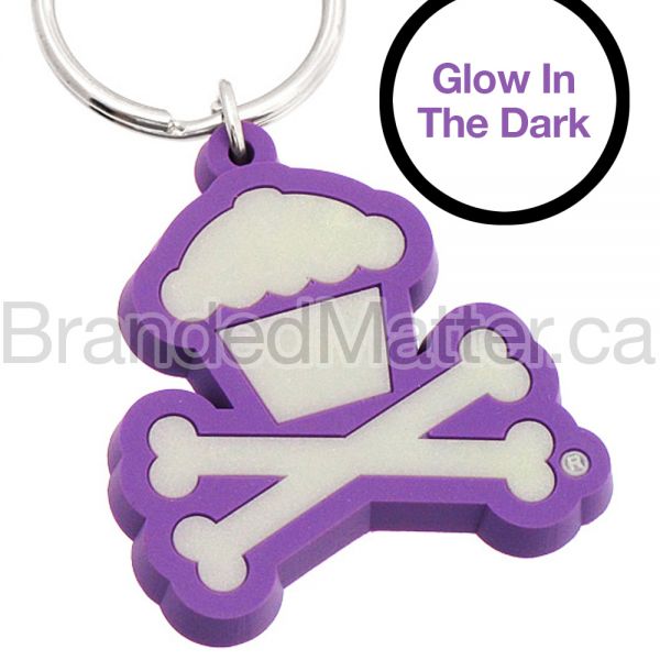 PVC Keychains Custom Shaped Glow in The Dark