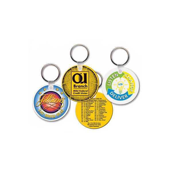 Round promo keychains