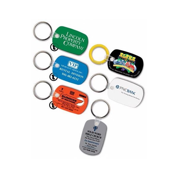 Classic Shape Vinyl Promo Keychains