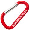 80mm carabiner keychain with customized engraving