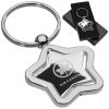 Custom laser engraved spinning star metal keychain