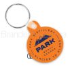 Small Round Vinyl Keychains with Tab