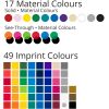 Vinyl materials colour chart