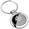 Onyx Circle Custom Engraved Keychains