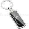 Onyx Curved Rectangle Engraved Keychains