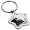 Spinning Star Engraved Metal Keychains