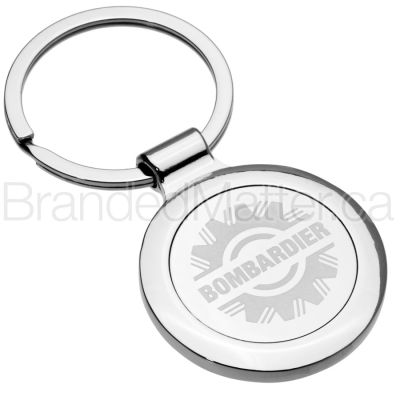 Classic Circle Engraved Metal Keychains