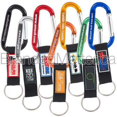 Carabiners Plus Custom PVC Label & Strap