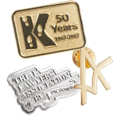 Matte/Polished Effect Lapel Pins