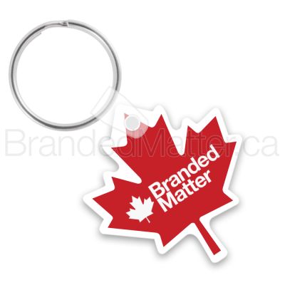 Maple Leaf Shape Soft Vinyl Keychains