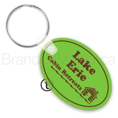 Oval Vinyl Keychains