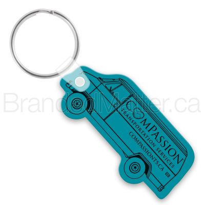 Cargo Van Shape Soft Vinyl Keychains