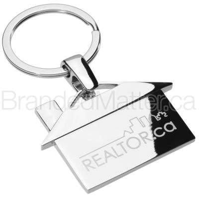 House Shape Engraved Keychains